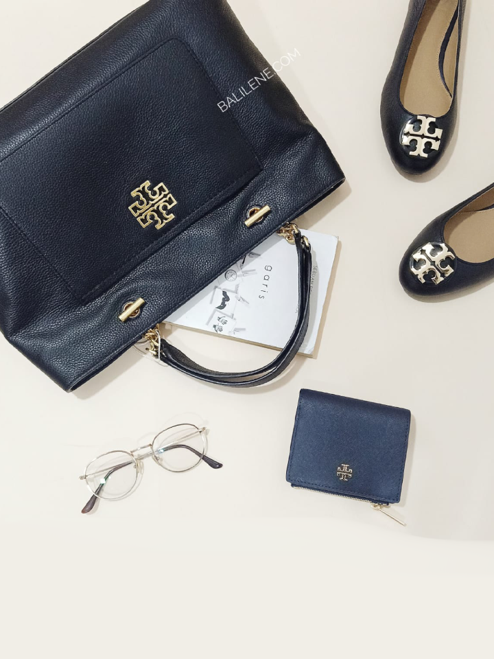Tory Burch 60415 Britten Satchel Bag Black