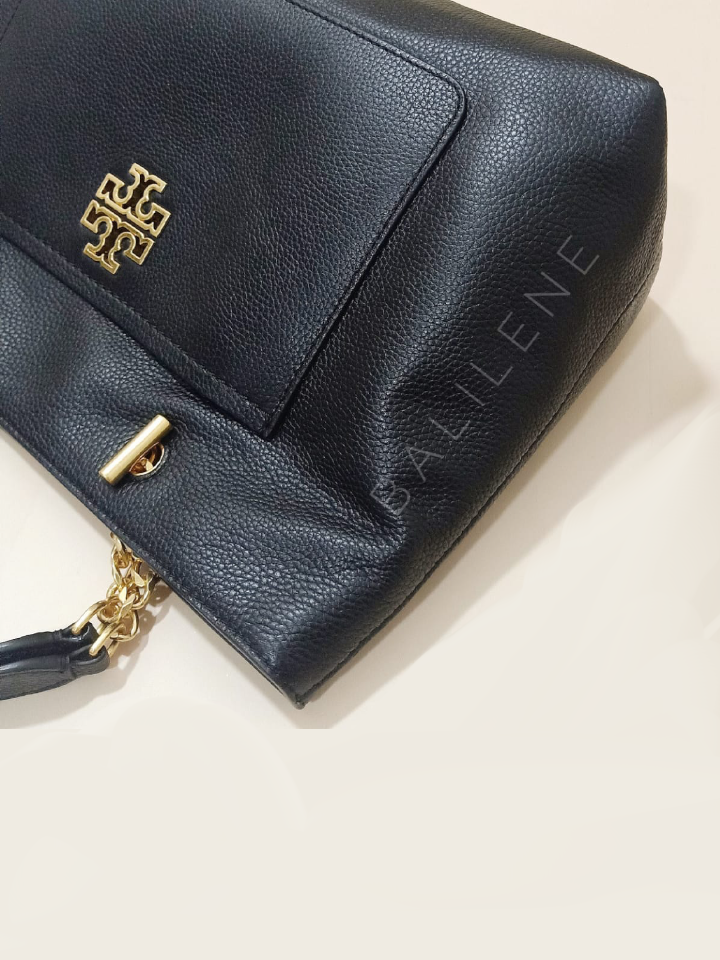 Tory Burch 60415 Britten Satchel Bag Black