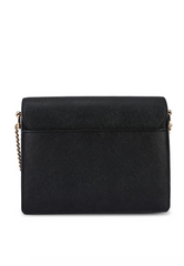 Tory Burch Emerson Envelope Adjustable Shoulder Bag Black