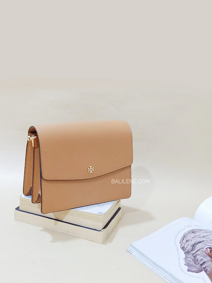 Tory Burch Emerson Envelope Adjustable Shoulder Bag Cardamom