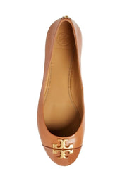 Tory Burch 61547 Everly 35mm Cap Toe Wedge Royal Tan Size 6