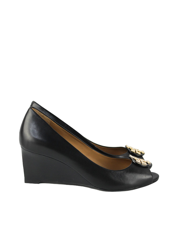 Tory Burch 61645 Claire 65mm Open Toe Wedge Black