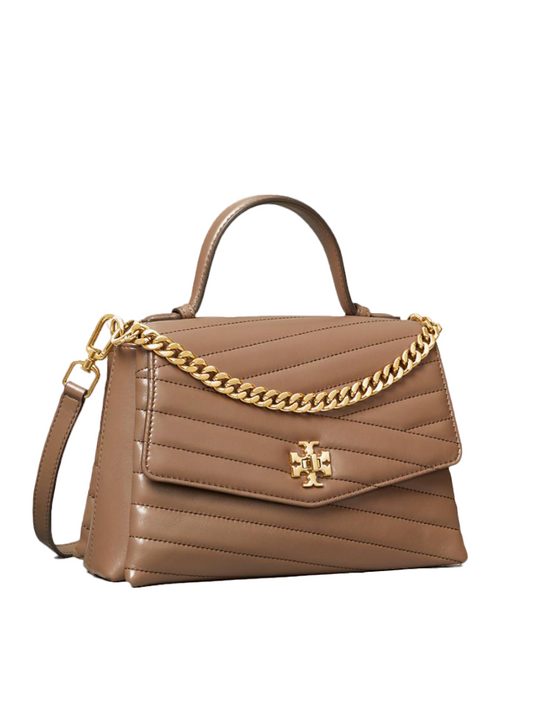 Tory Burch 61674 Kira Chevron Top Handle Classic Taupe