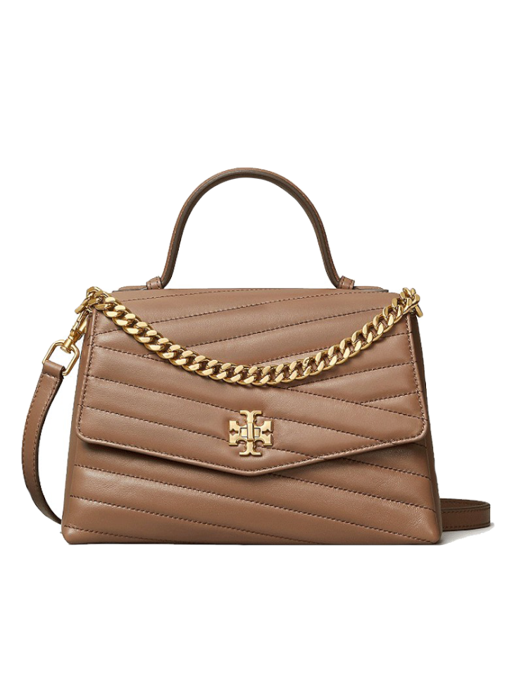 Tory Burch 61674 Kira Chevron Top Handle Classic Taupe