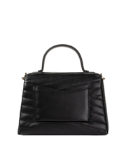 Tory Burch 61674 Kira Chevron Top-Handle Satchel Black