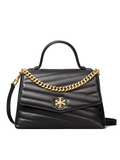 Tory Burch 61674 Kira Chevron Top-Handle Satchel Black