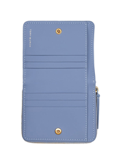 Tory Burch 61974 Kira Chevron Matte Bifold Mini Wallet Bluewood