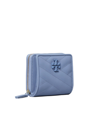 Tory Burch 61974 Kira Chevron Matte Bifold Mini Wallet Bluewood
