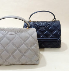 Tory Burch 62092 Fleming Soft Top Handle Gray Heron