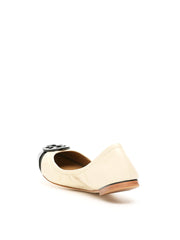 Tory Burch 63176 Minnie Cap Toe Ballet Flats Perfect Black