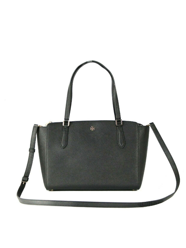 Tory Burch 64188 Emerson Small Top Zip Tote Black