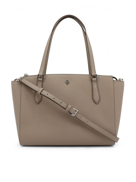 Tory Burch 64188 Emerson Small Top Zip Tote French Gray
