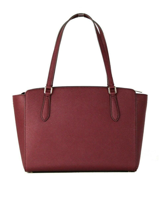 Tory Burch 64188 Emerson Small Top Zip Tote Imperial Garnet