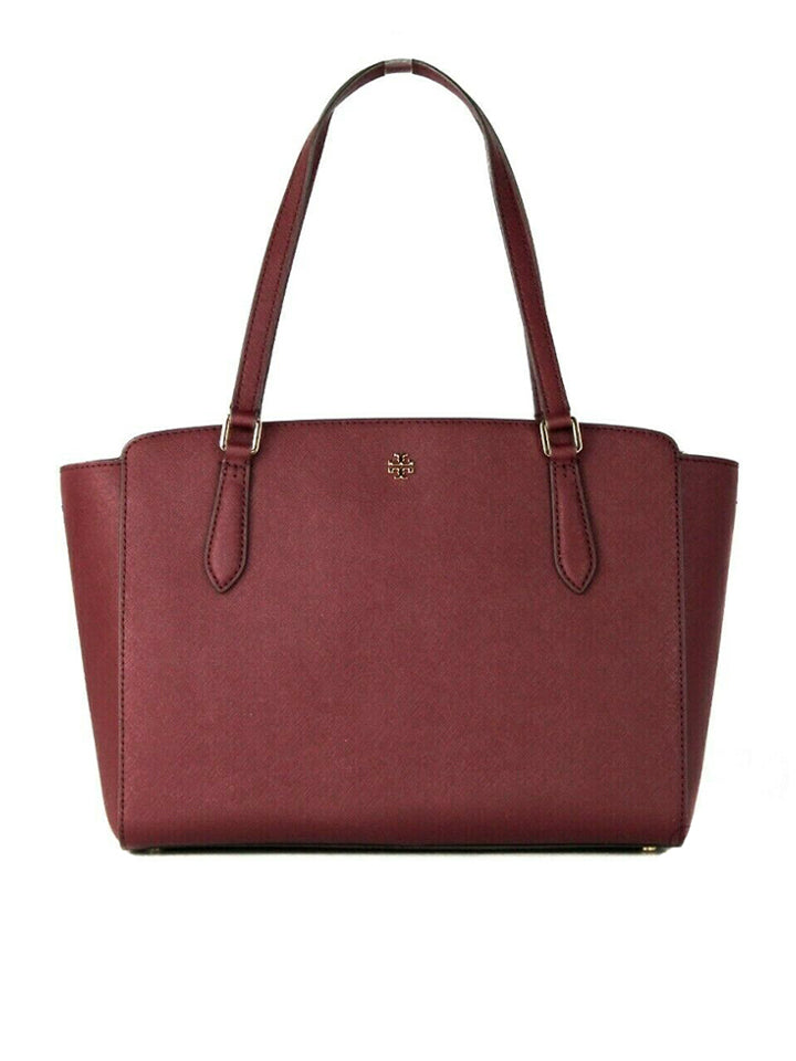 Tory Burch 64188 Emerson Small Top Zip Tote Imperial Garnet