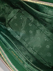 Tory Burch 64188 Emerson Small Top Zip Tote Jitney Green