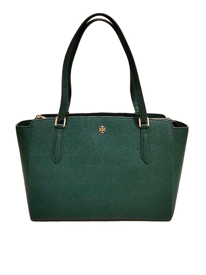 Tory Burch 64188 Emerson Small Top Zip Tote Jitney Green