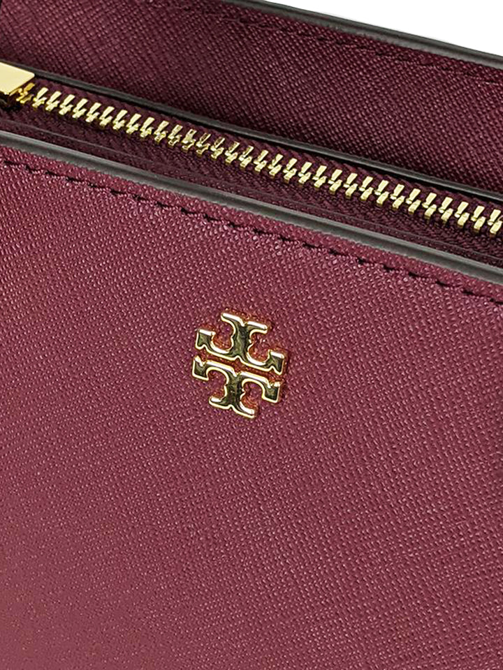 Tory Burch 64189 Emerson Mini Top Zip Tote Imperial Garnet
