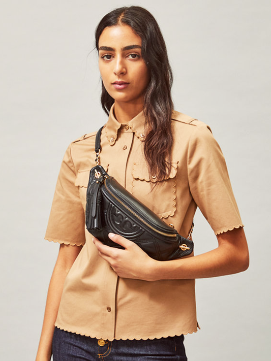Tory Burch 64313 Fleming Soft Belt Bag Black