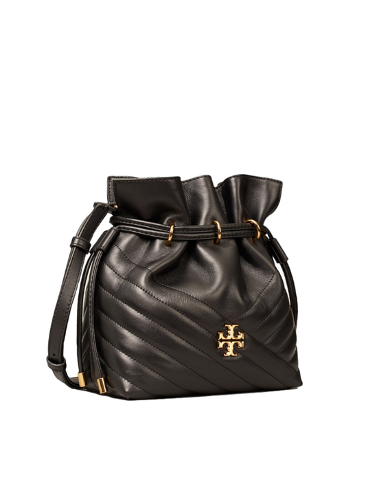 Tory Burch 64439 Kira Chevron Mini Bucket Bag Black