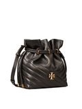 Tory Burch 64439 Kira Chevron Mini Bucket Bag Black