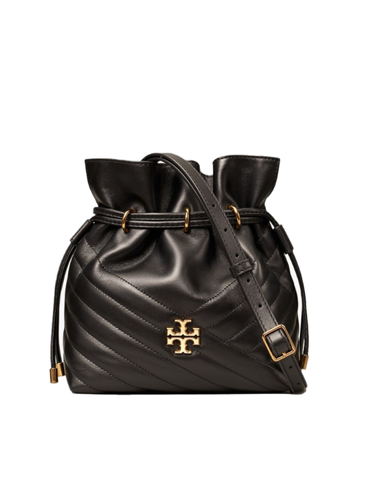 Tory Burch 64439 Kira Chevron Mini Bucket Bag Black