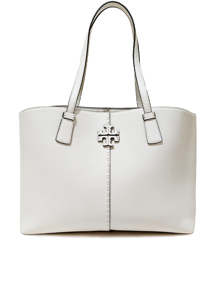 Tory Burch 64454 McGraw Tote Bag New Ivory