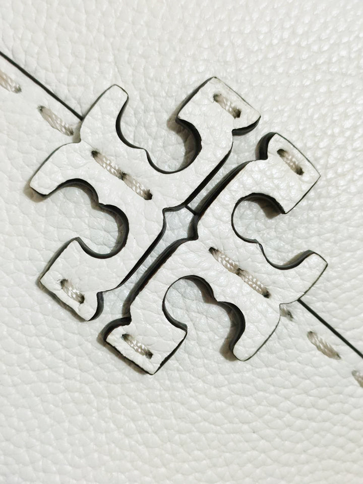 Tory Burch 64458 McGraw Top-Zip Satchel New Ivory