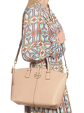 Tory Burch 64458 McGraw Top-Zip Satchel Devond Sand