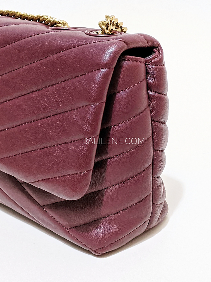 Tory Burch Kira Chevron Small Convertible Shoulder Bag Pebblestone –  Balilene
