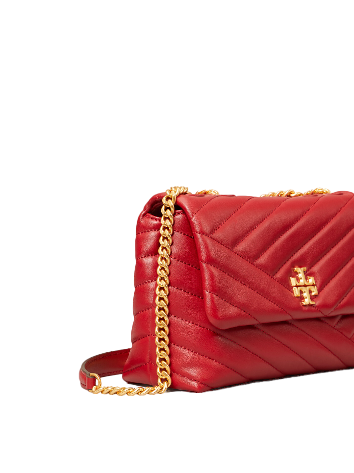       Tory-Burch-64963-Kira-Chevron-Small-Convertible-Shoulder-Bag-Redstone-Rolled-Brass-Balilene-samping1