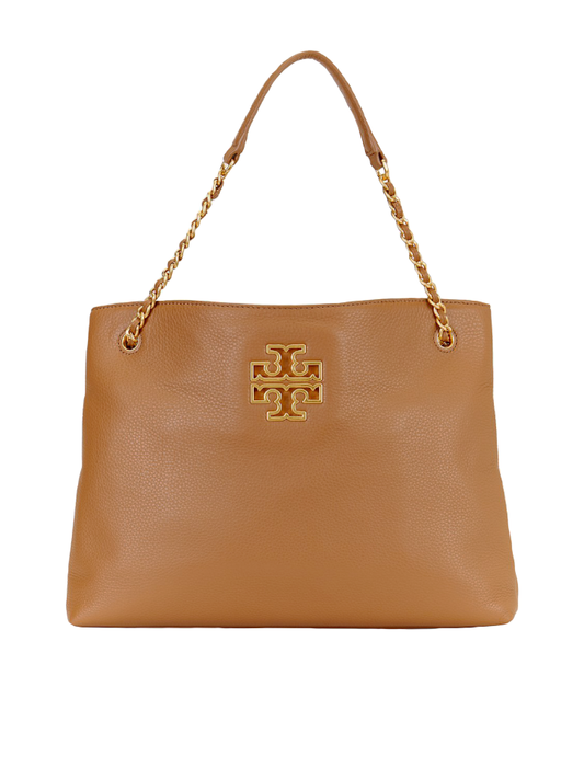 Tory Burch 67288 Britten Triple Compartment Tote Bark