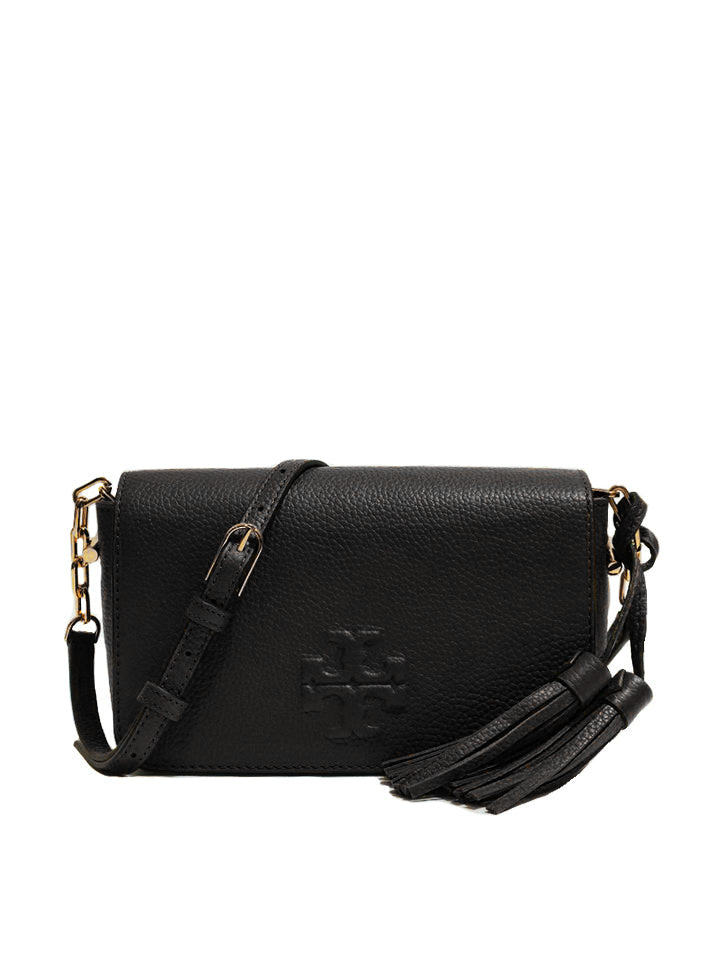Tory Burch 67303 Thea Leather Mini Crossbody Bag Black
