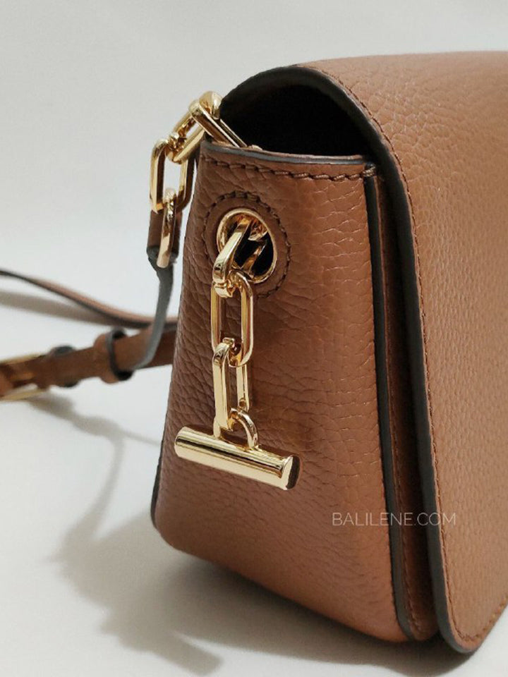 Tory Burch 67303 Thea Leather Mini Crossbody Bag Classic Tan