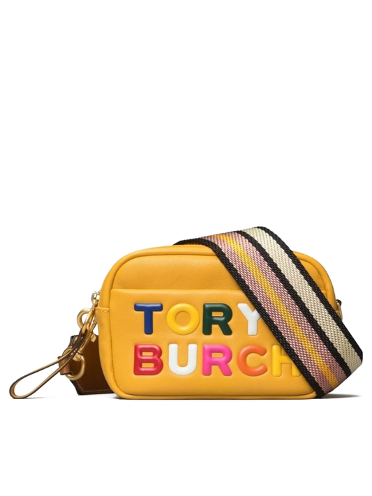 Tory Burch 71815 Perry Print Double-Zip Mini Bag Daylily