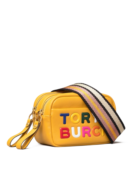Tory Burch 71815 Perry Print Double-Zip Mini Bag Daylily