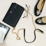Tory Burch 52899 Emerson Chain Wallet Black