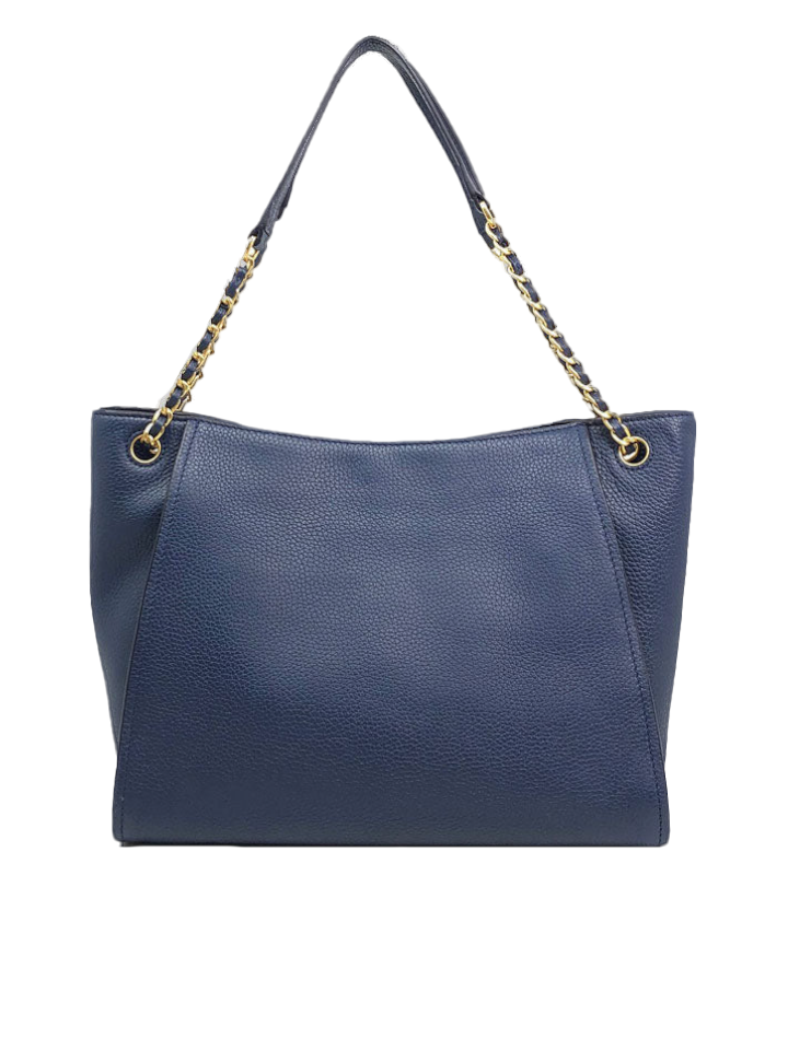 Tory Burch Britten Small Slouchy Tote Royal Navy