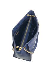 Tory Burch Britten Small Slouchy Tote Royal Navy