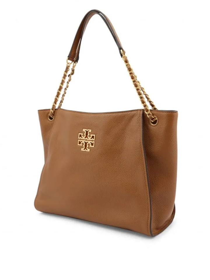 Tory Burch Britten Small Slouchy Tote Moose