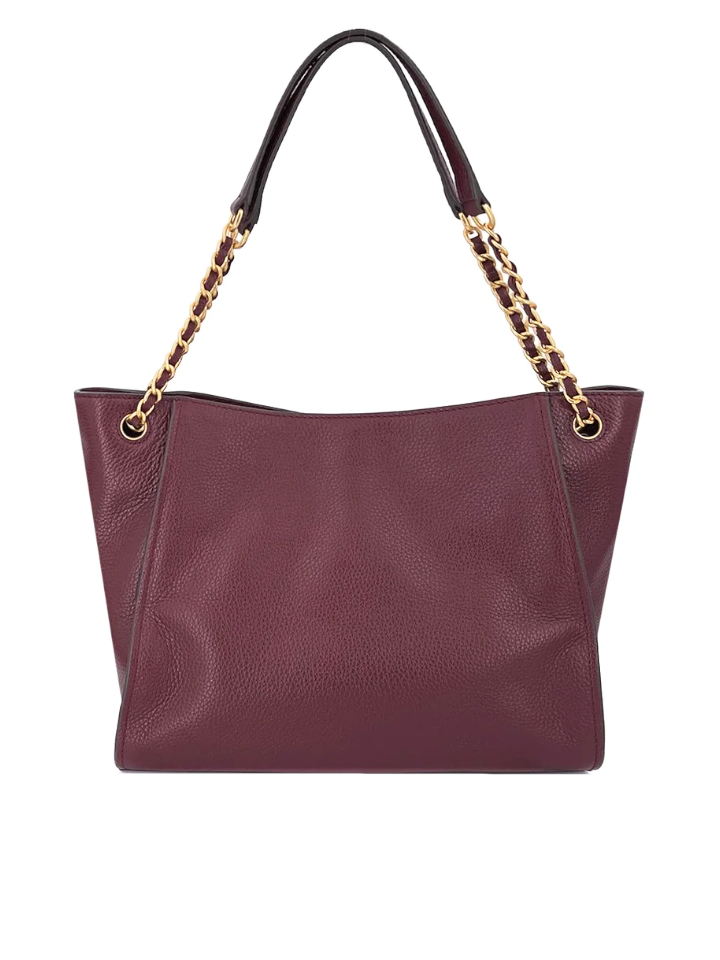Tory Burch Britten Small Slouchy Tote New Plum