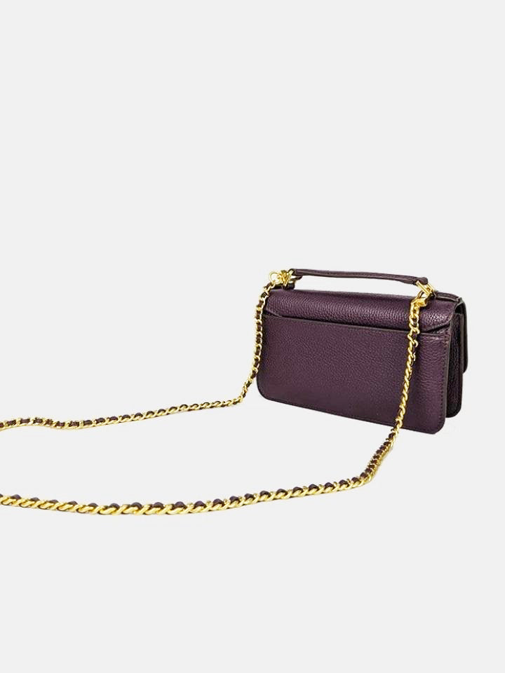 Tory Burch 73509 Britten Mini Top Handle New Plum