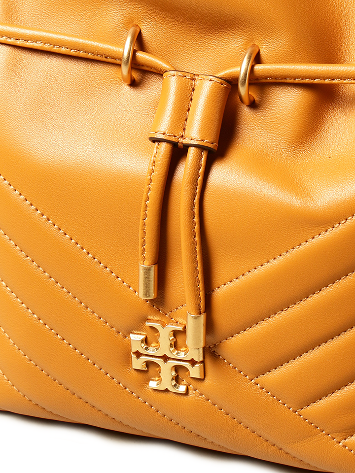 Tory Burch 73561 Kira Chevron Mini Bucket Bag Squash