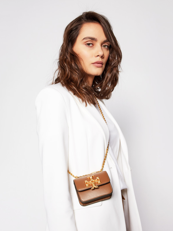 Tory Burch Eleanor Mini Crossbody Bag Moose Balilene