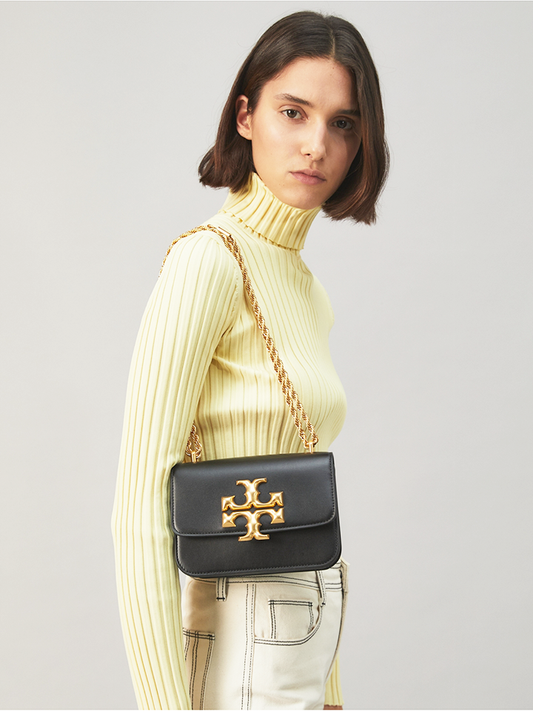 Tory Burch Eleanor Small Convertible Shoulder Bag Black