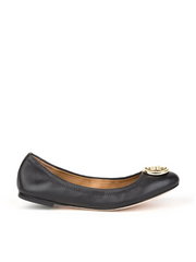 Tory Burch 75513 Benton 2 Travel Ballet Perfect Black Size 7