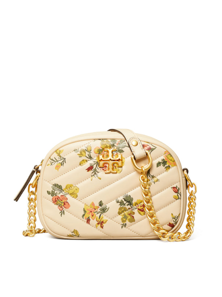 Tory Burch 74614 Kira Chevron Printed Small Camera Bag Rose Floral