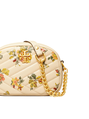 Tory Burch 74614 Kira Chevron Printed Small Camera Bag Rose Floral