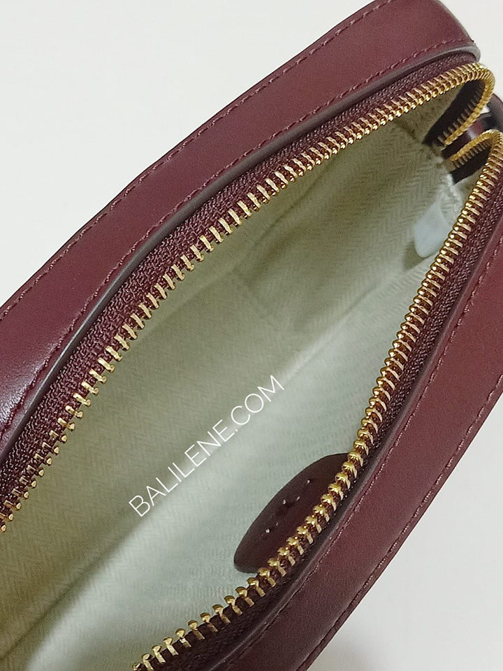 Tory Burch 74637 McGraw Embossed Colorblok Camera Bag Claret