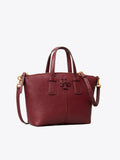 Tory Burch 74850 Mini Top Zip Satchel Claret