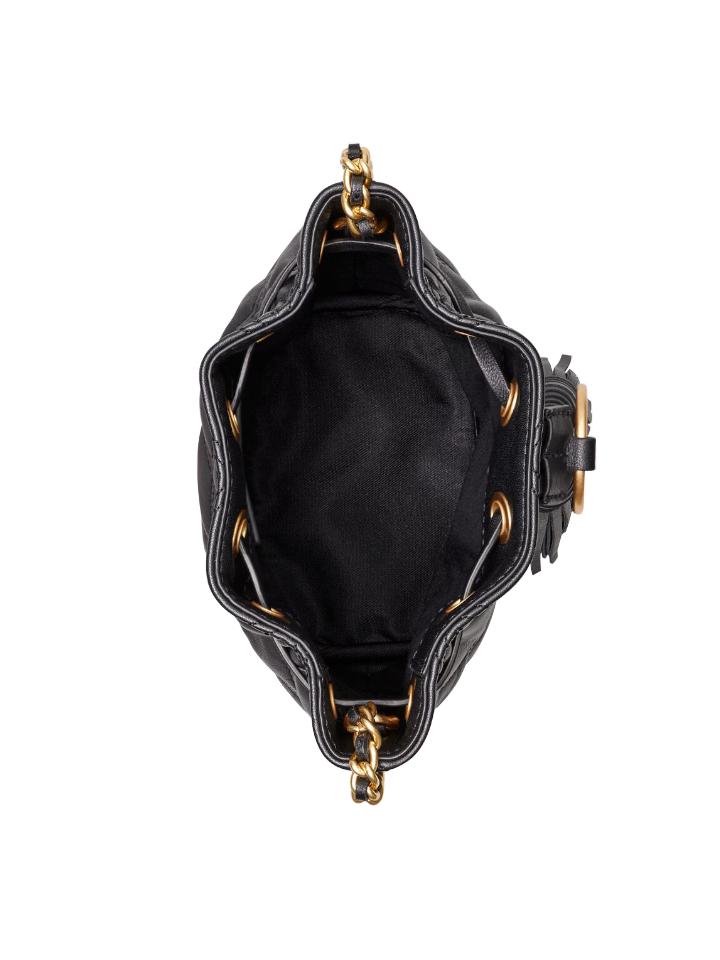 Tory Burch Fleming Soft Mini Bucket Bag Black